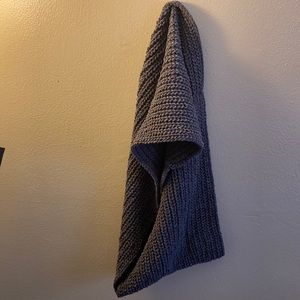 Gray infinity scarf